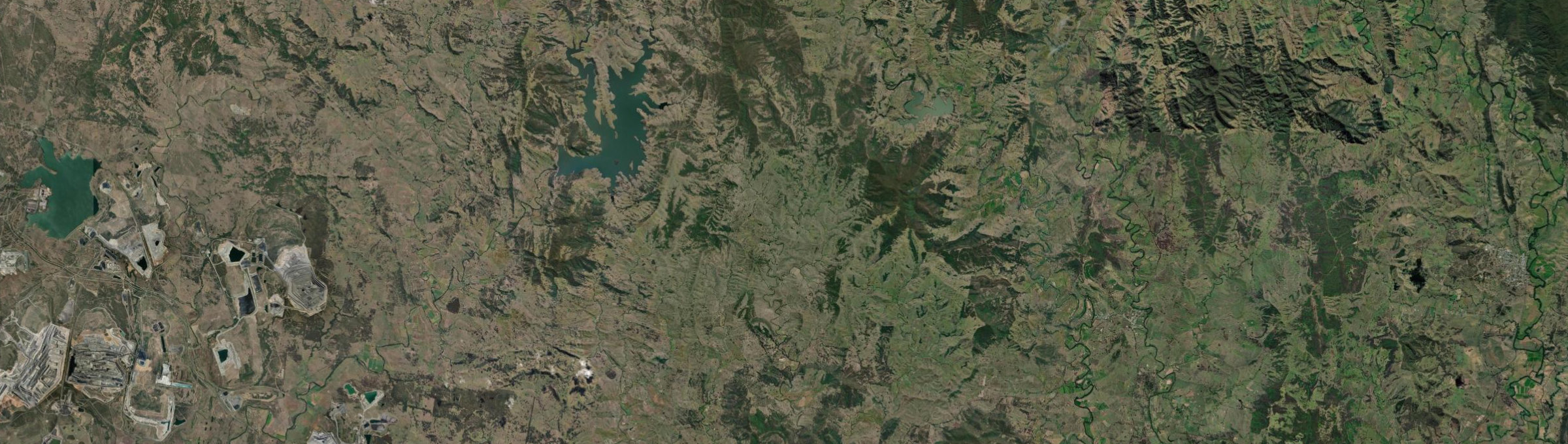 Aerial view of Mirannie, NSW