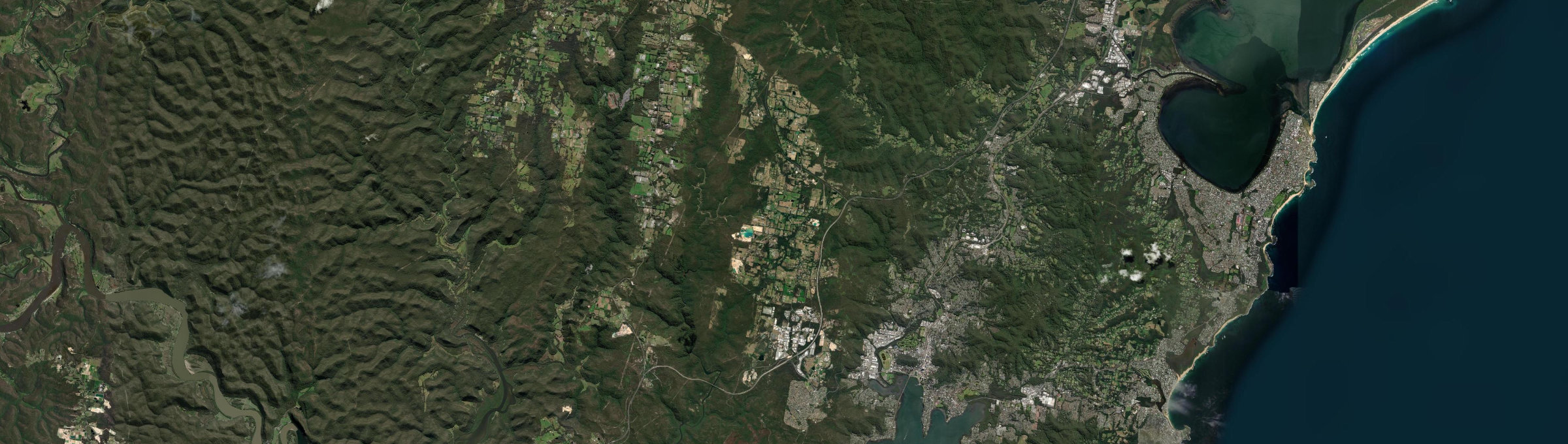Aerial view of Somersby, NSW
