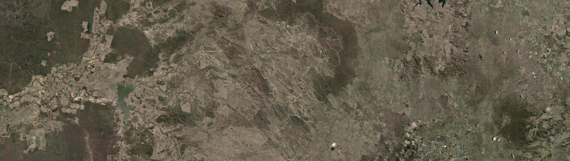 Aerial view of Cement Mills, QLD