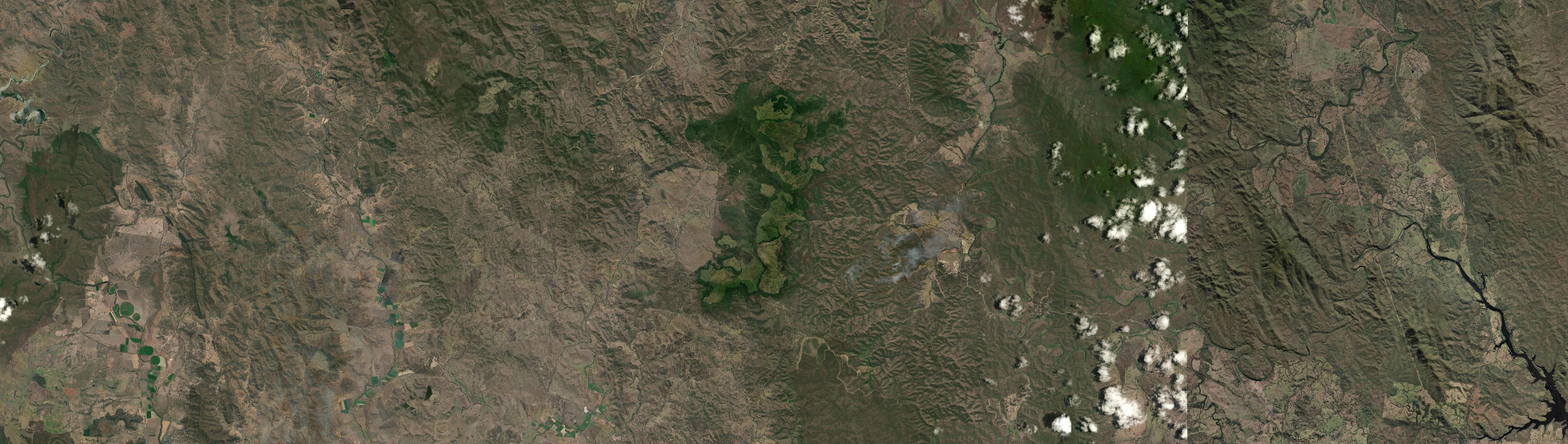 Aerial view of Kalpowar, QLD