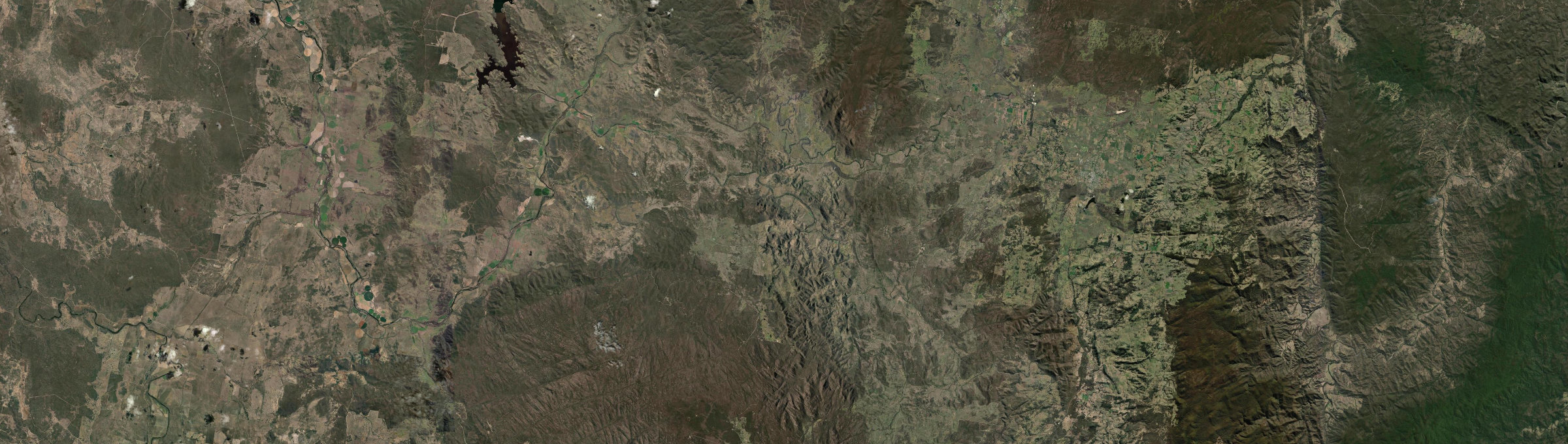 Aerial view of Mole River, NSW