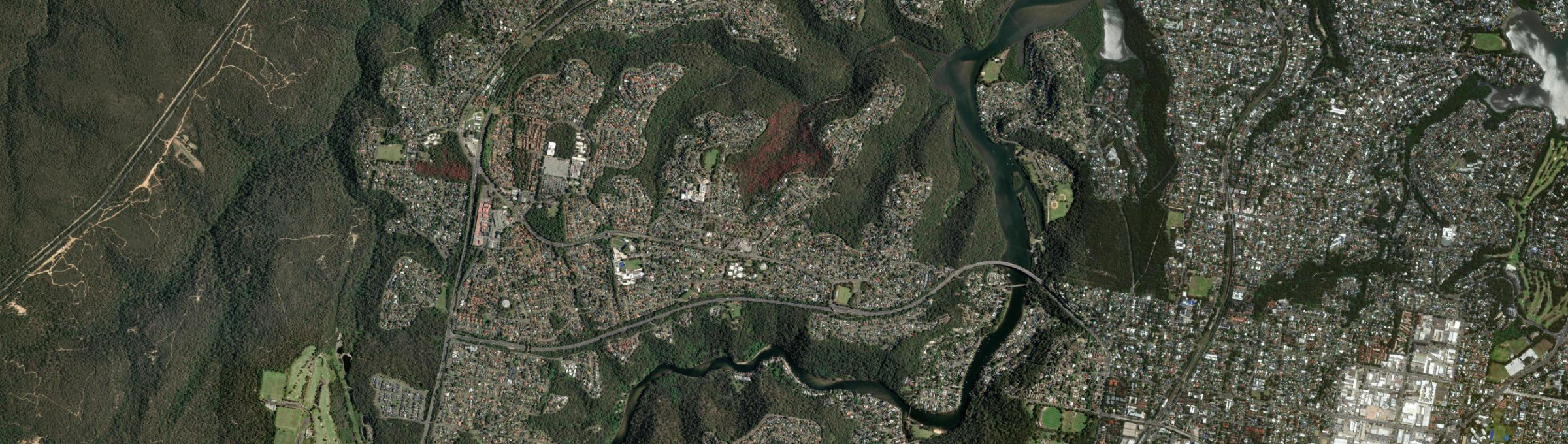 Aerial view of Bangor (NSW), NSW