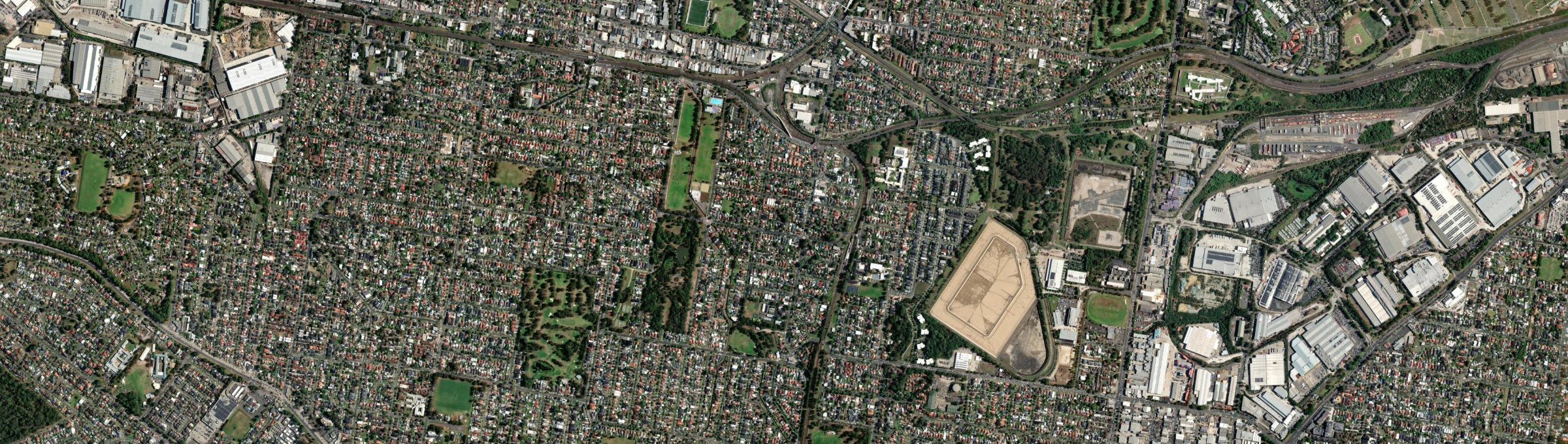 Aerial view of Birrong, NSW