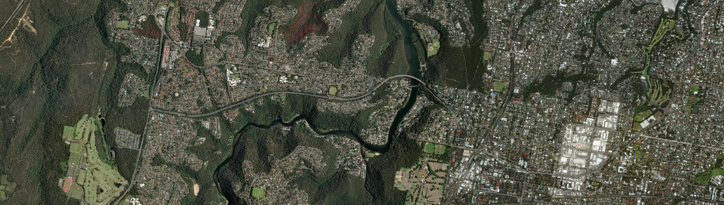 Aerial view of Woronora, NSW