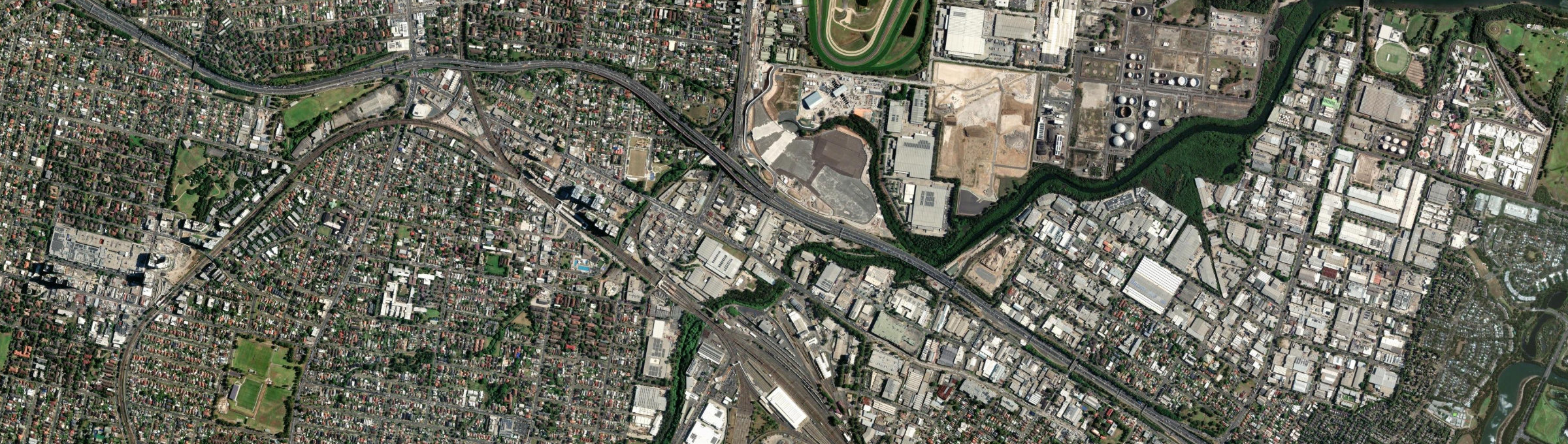 Aerial view of Clyde (NSW), NSW