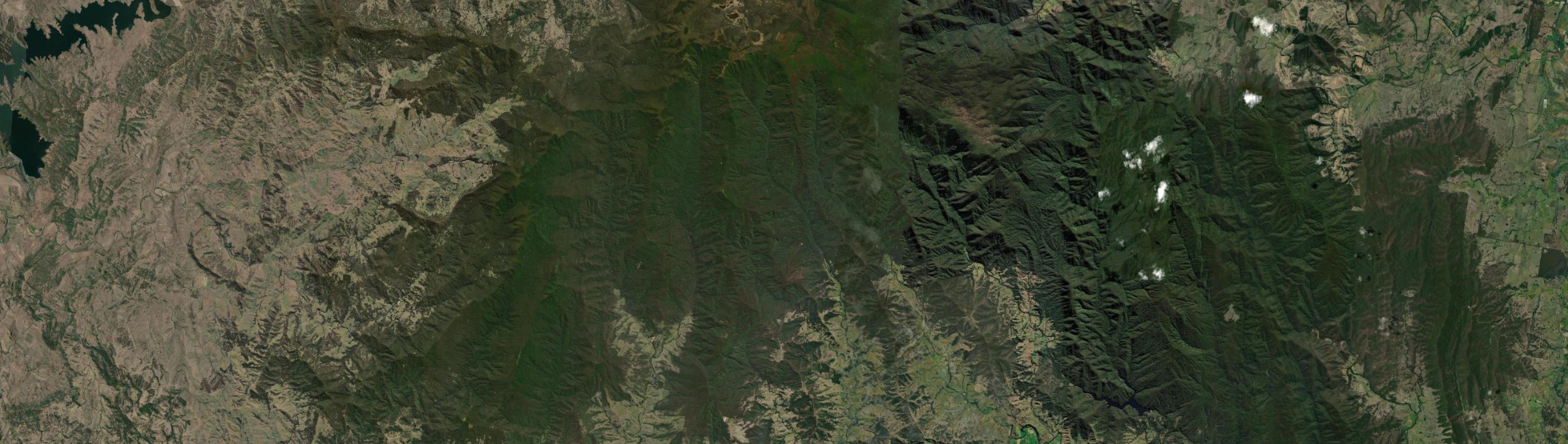 Aerial view of Upper Allyn, NSW