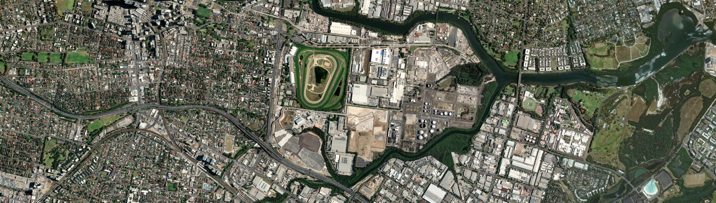 Aerial view of Rosehill (NSW), NSW