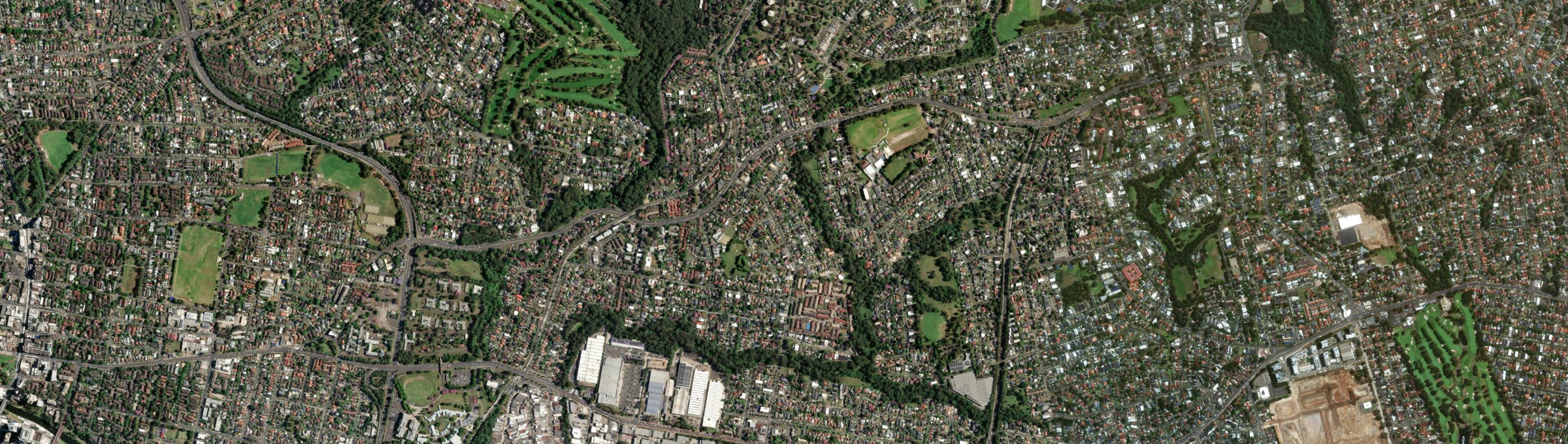 Aerial view of Dundas (NSW), NSW