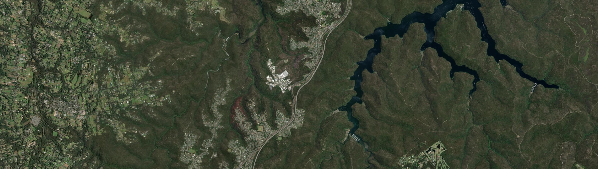 Aerial view of Mount Kuring-Gai, NSW