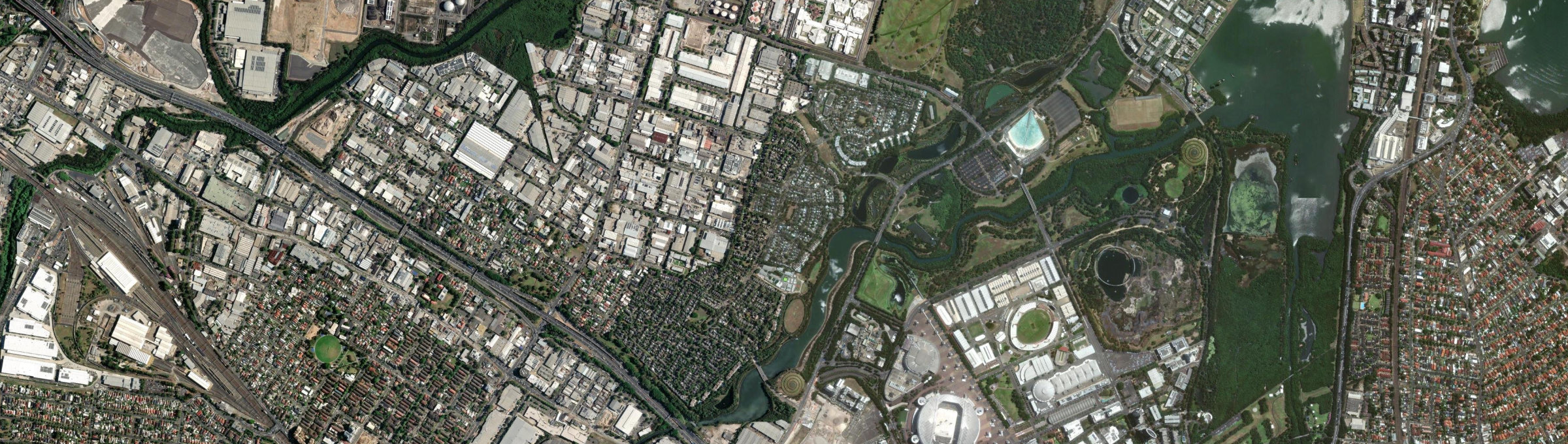 Aerial view of Newington (NSW), NSW