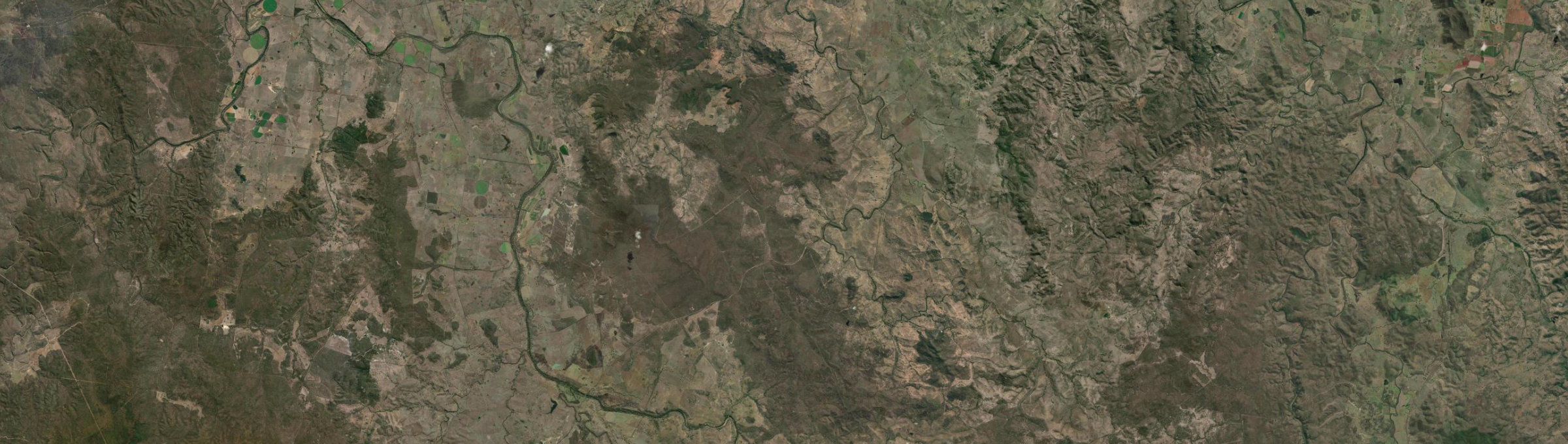 Aerial view of Pile Gully, QLD