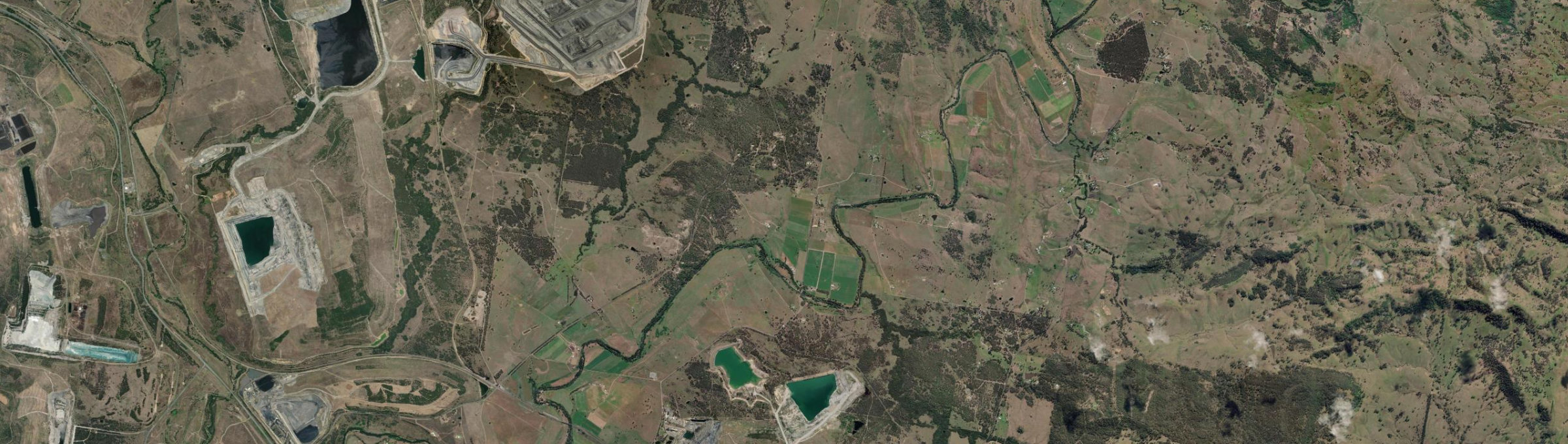 Aerial view of Middle Falbrook, NSW