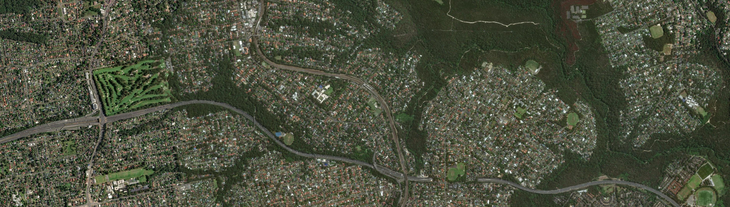 Aerial view of Cheltenham (NSW), NSW