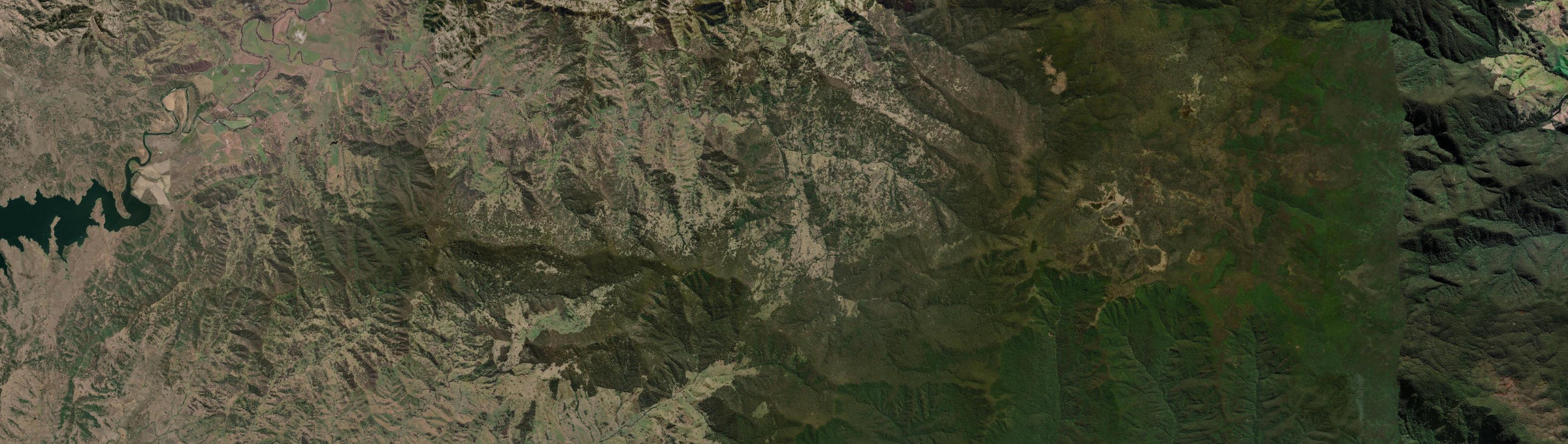 Aerial view of Stewarts Brook, NSW