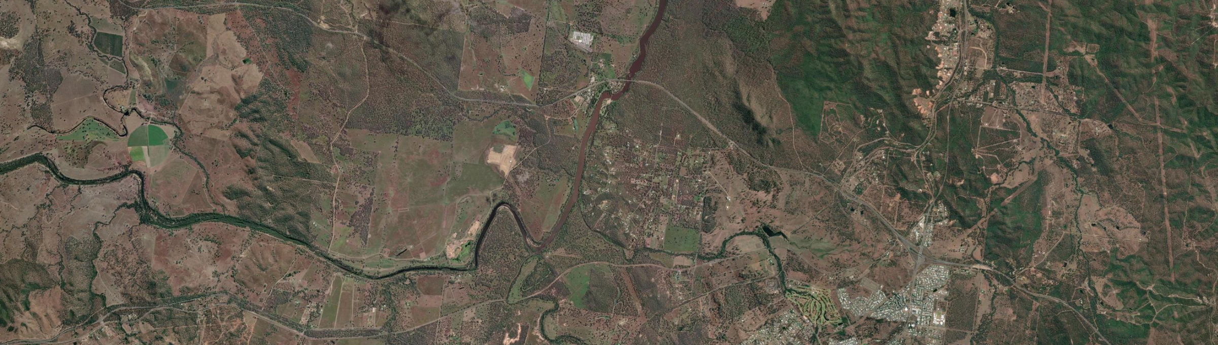 Aerial view of River Ranch, QLD