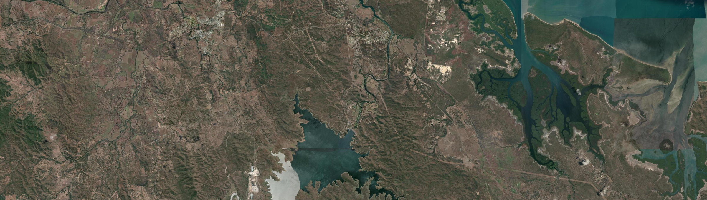 Aerial view of Benaraby, QLD