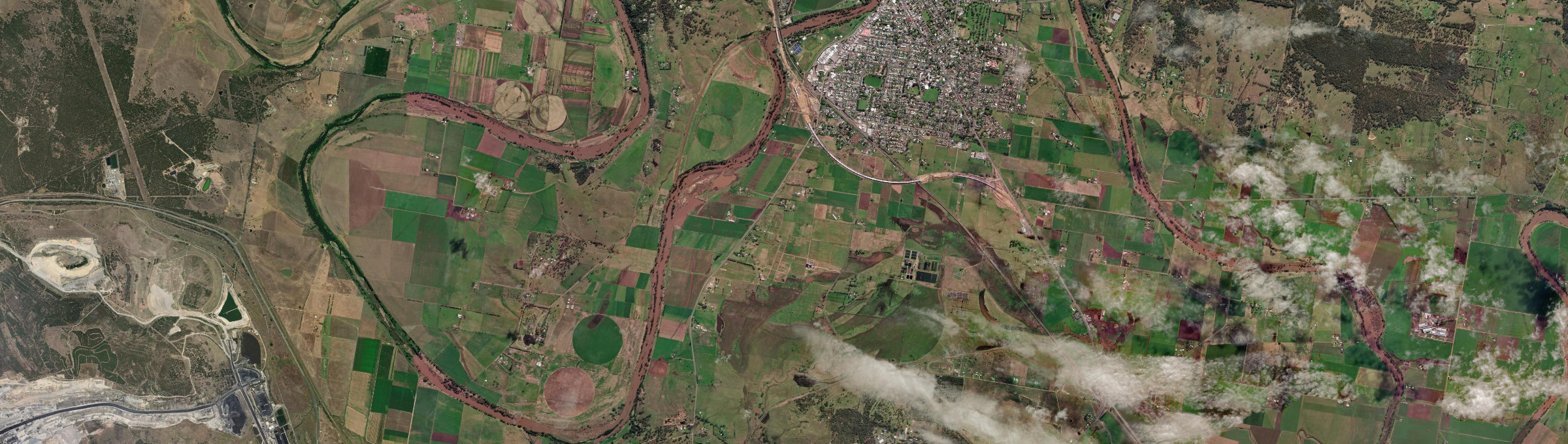 Aerial view of Glenridding, NSW