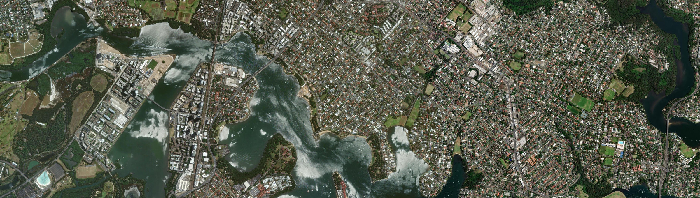 Aerial view of Putney, NSW