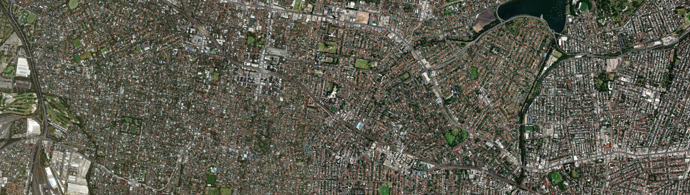 Aerial view of Croydon (NSW), NSW
