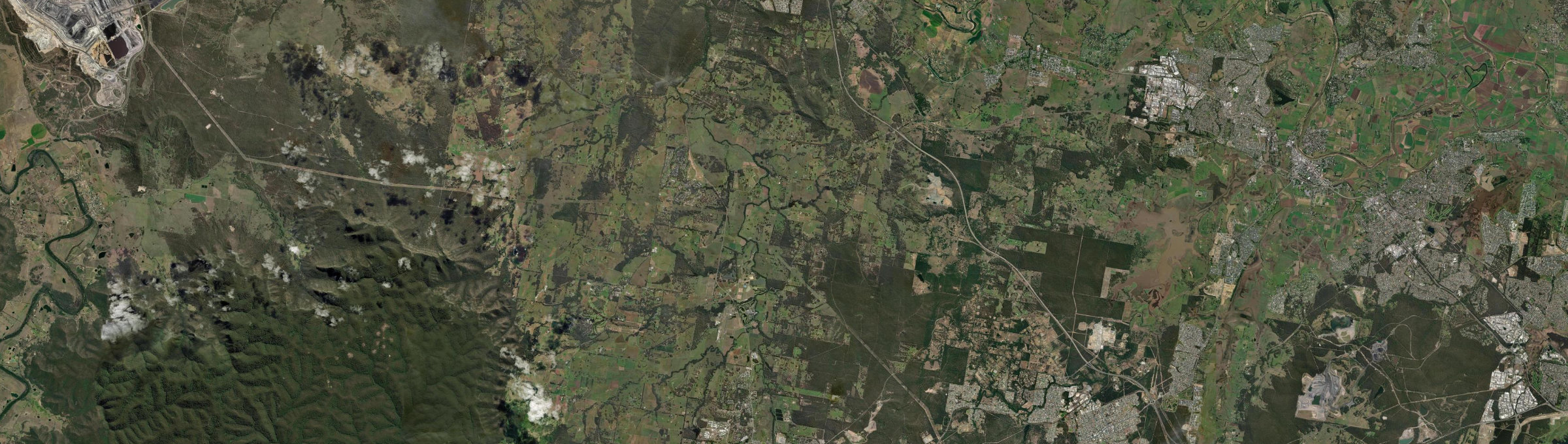Aerial view of Lovedale, NSW