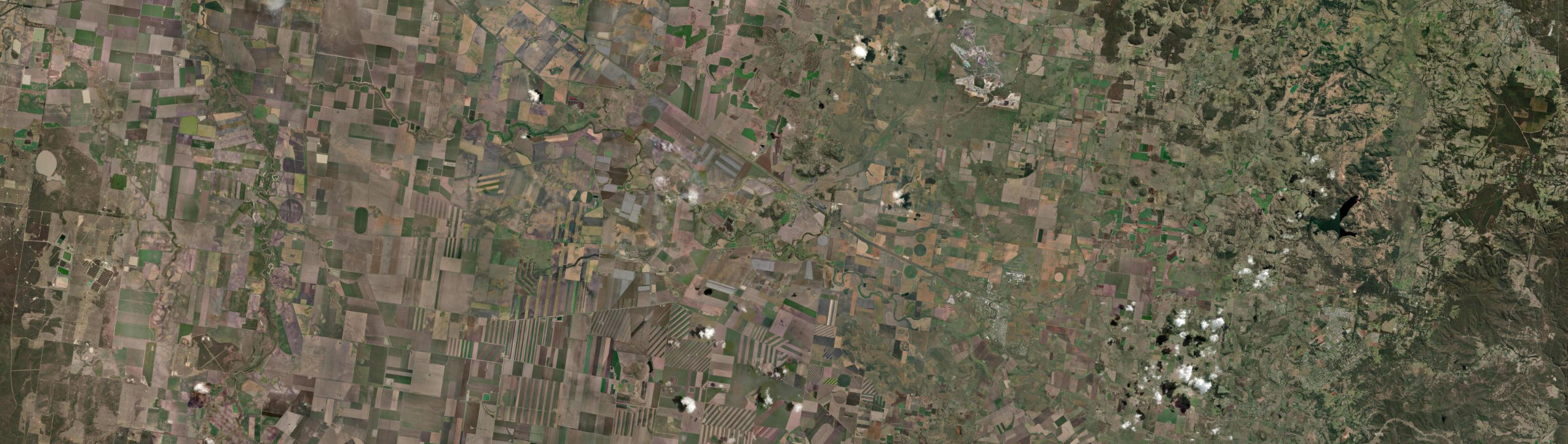 Aerial view of Jondaryan, QLD