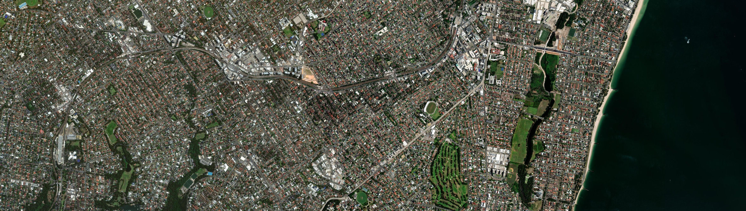 Aerial view of Carlton (NSW), NSW