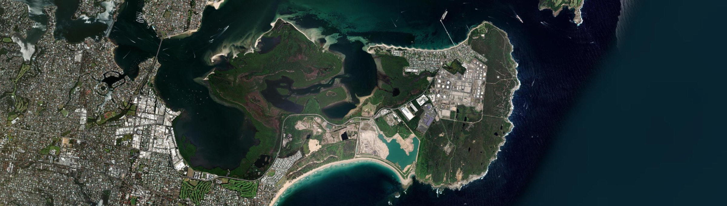 Aerial view of Kurnell, NSW