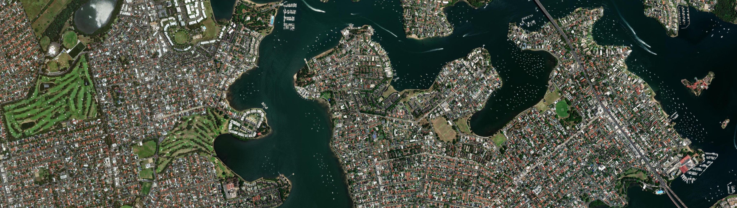 Aerial view of Abbotsford (NSW), NSW