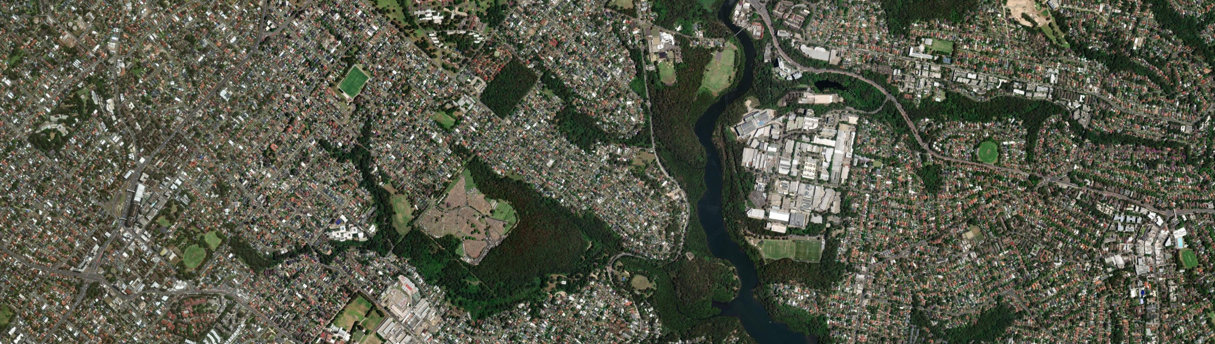 Aerial view of East Ryde, NSW