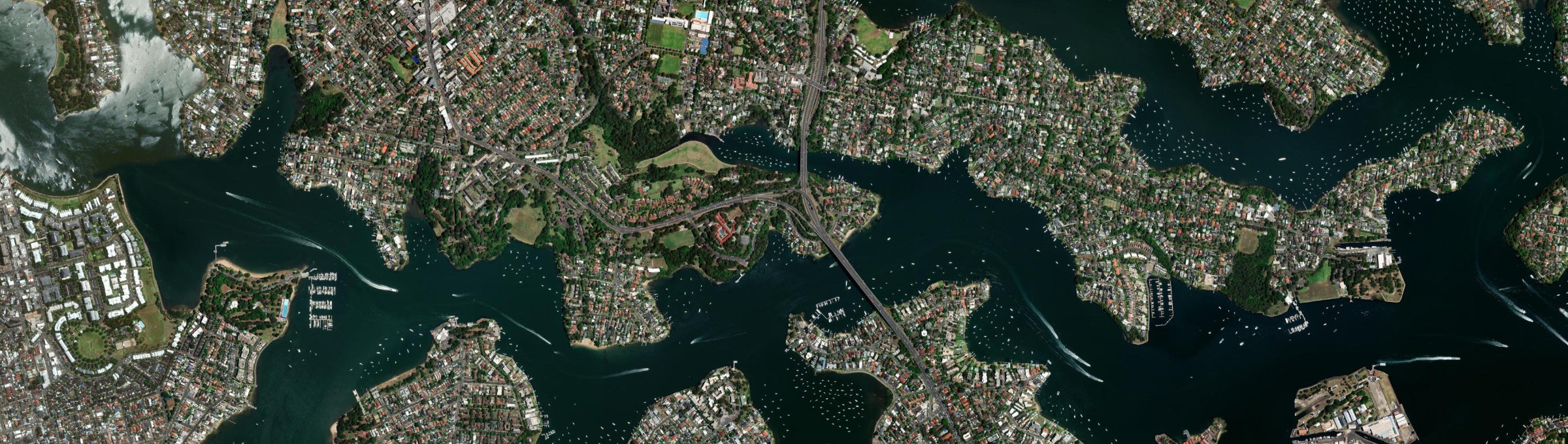 Aerial view of Huntleys Point, NSW