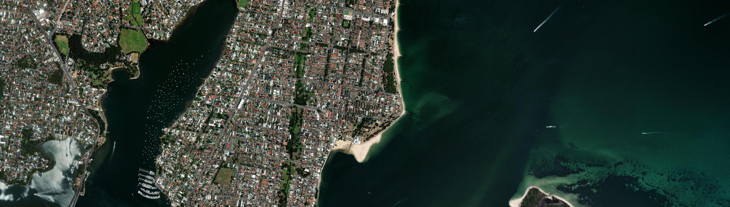 Aerial view of Dolls Point, NSW