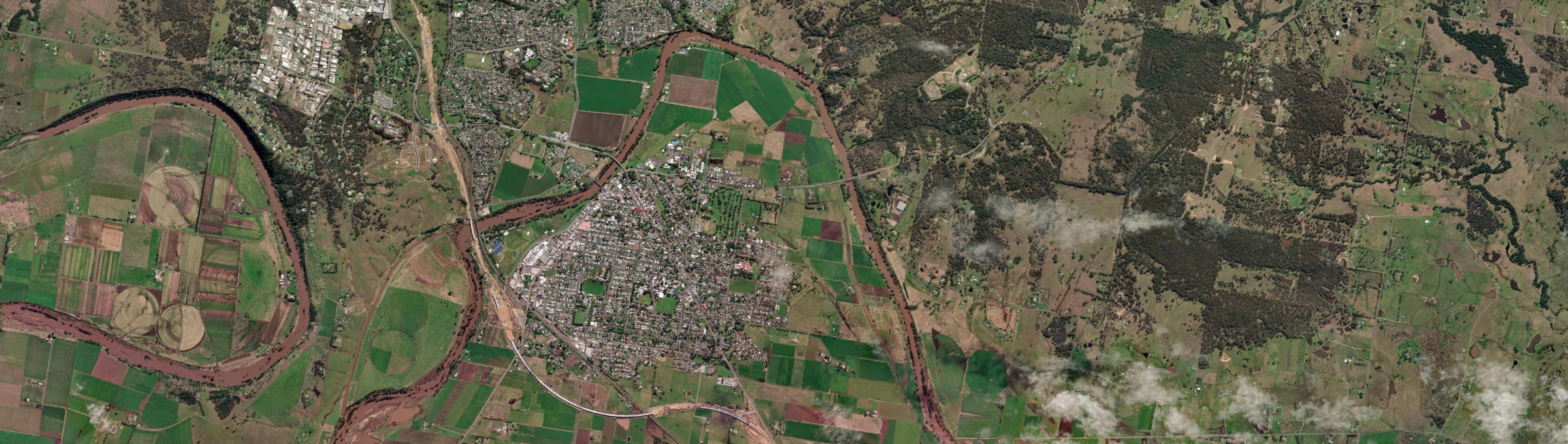 Aerial view of Redbournberry, NSW