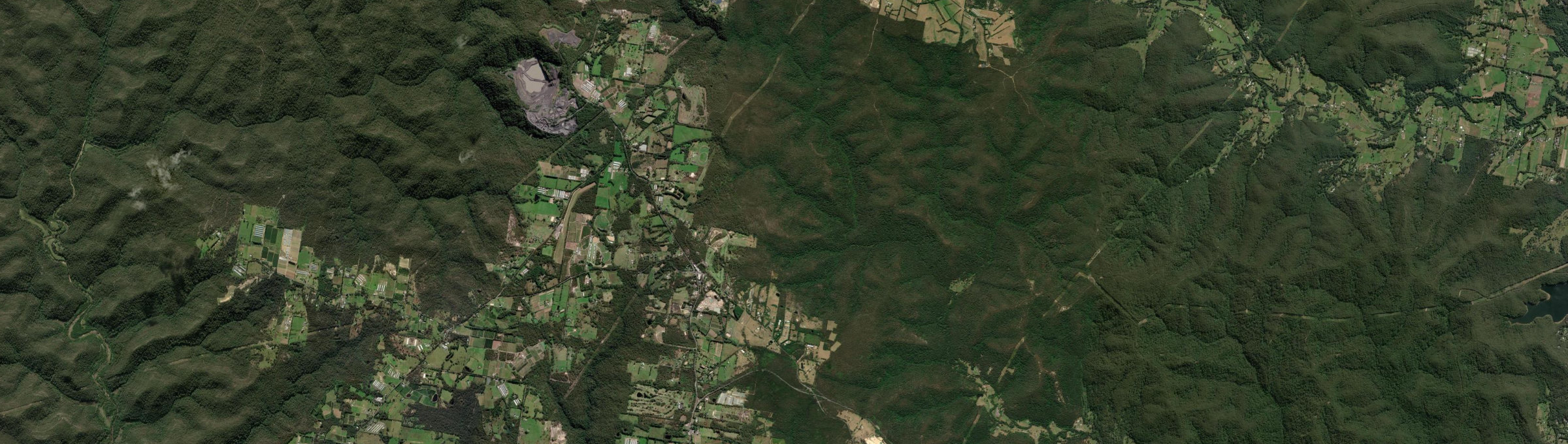 Aerial view of Central Mangrove, NSW