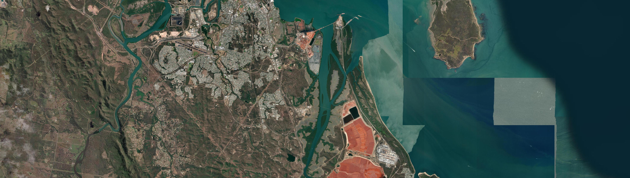 Aerial view of South Trees, QLD