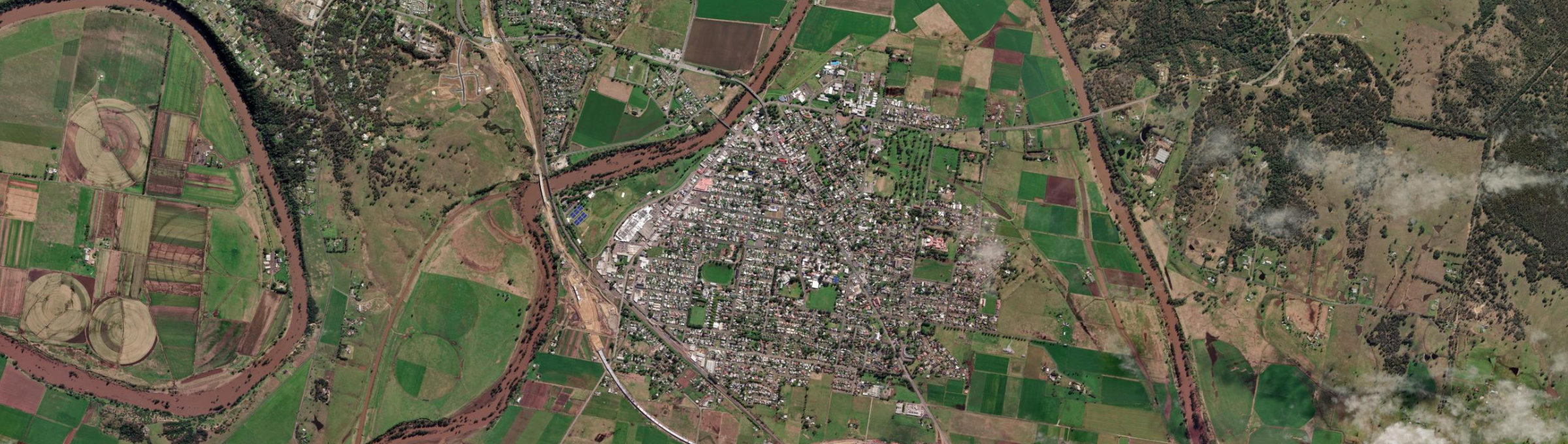 Aerial view of Singleton (NSW), NSW