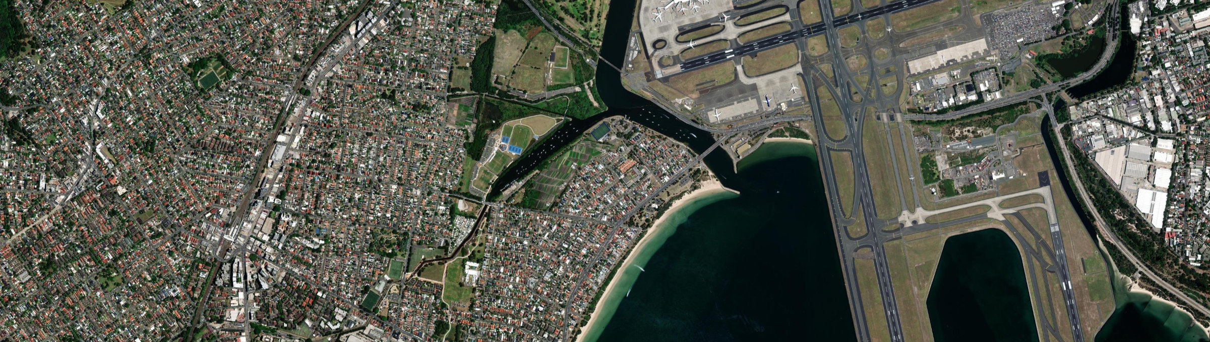 Aerial view of Kyeemagh, NSW