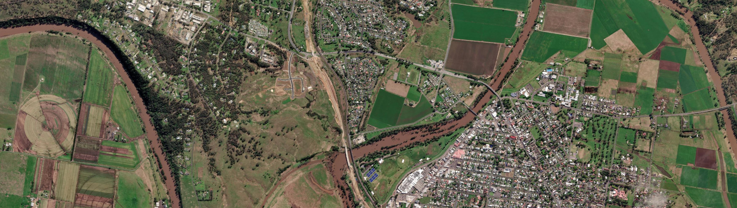 Aerial view of Darlington (Singleton - NSW), NSW