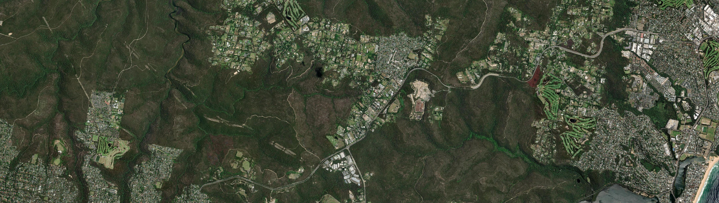 Aerial view of Terrey Hills, NSW