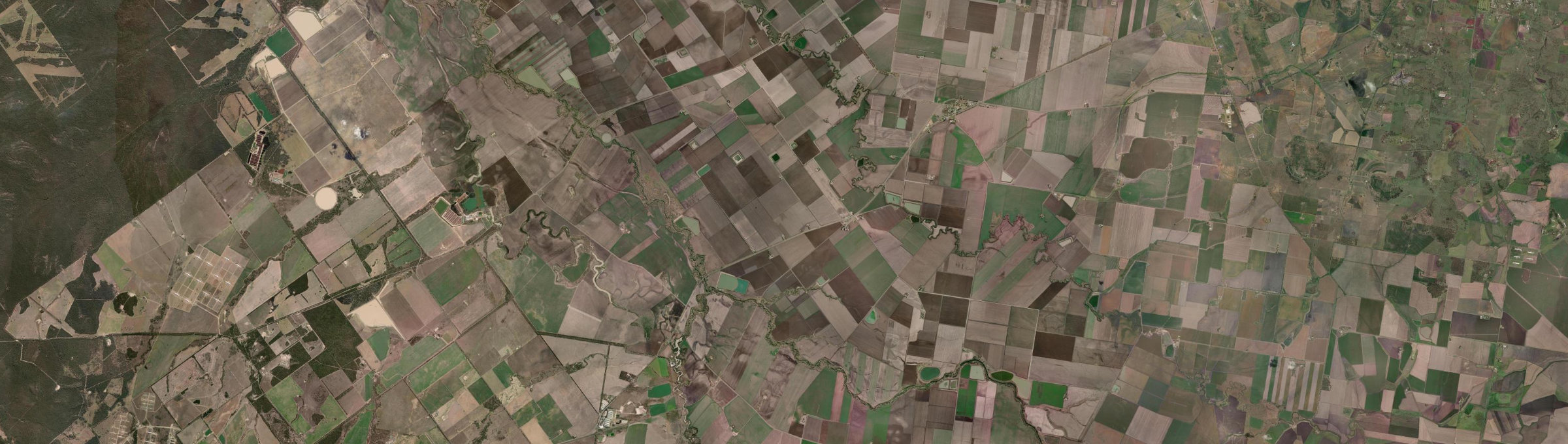 Aerial view of Pampas, QLD