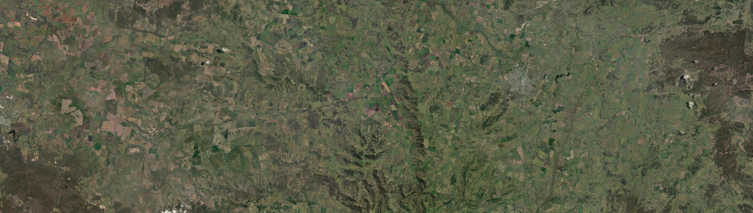 Aerial view of Matheson, NSW