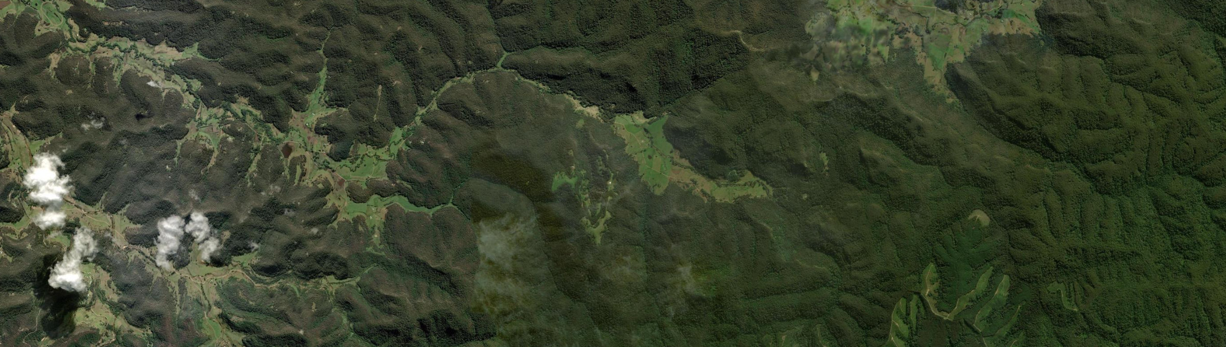 Aerial view of Watagan, NSW