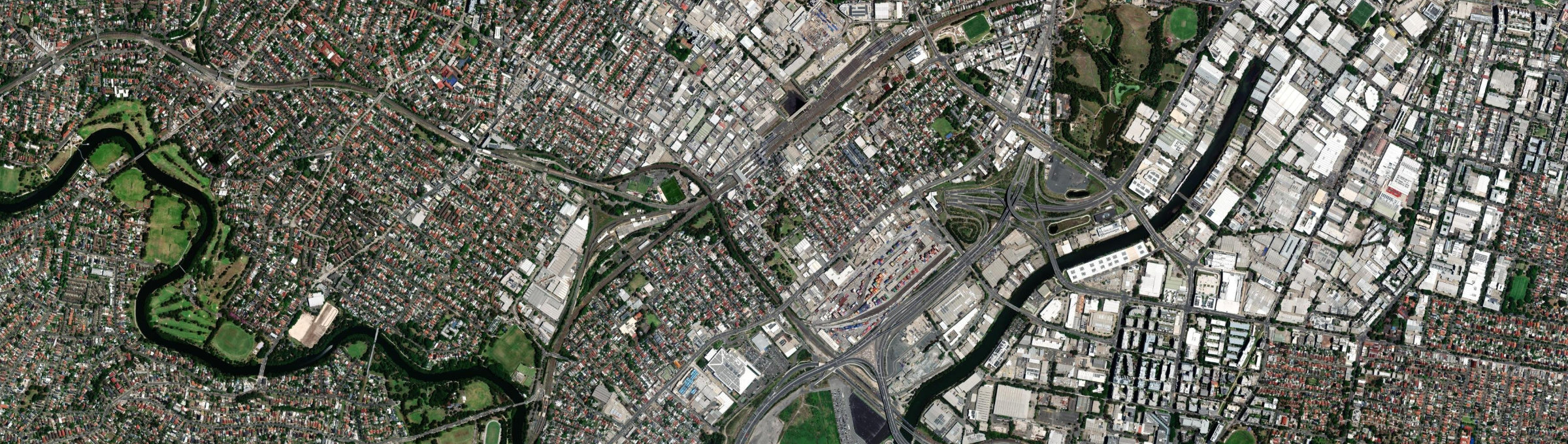 Aerial view of Sydenham (NSW), NSW