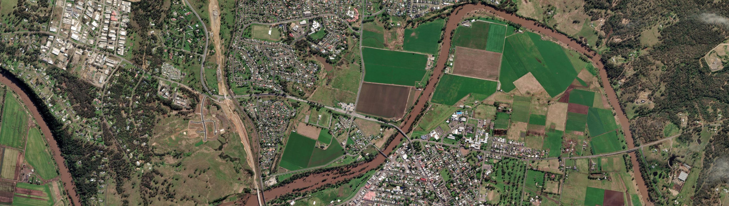Aerial view of Dunolly (NSW), NSW