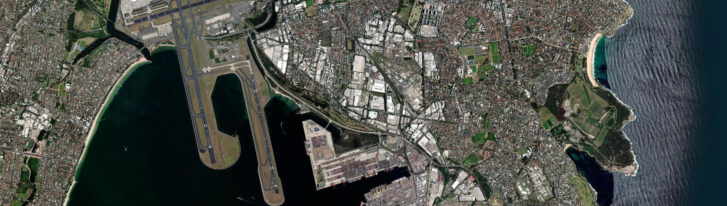 Aerial view of Banksmeadow, NSW
