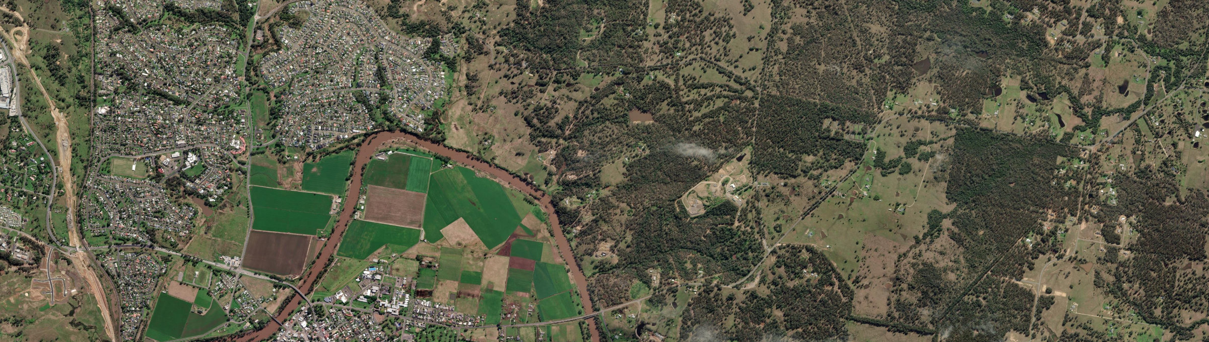 Aerial view of Fern Gully, NSW
