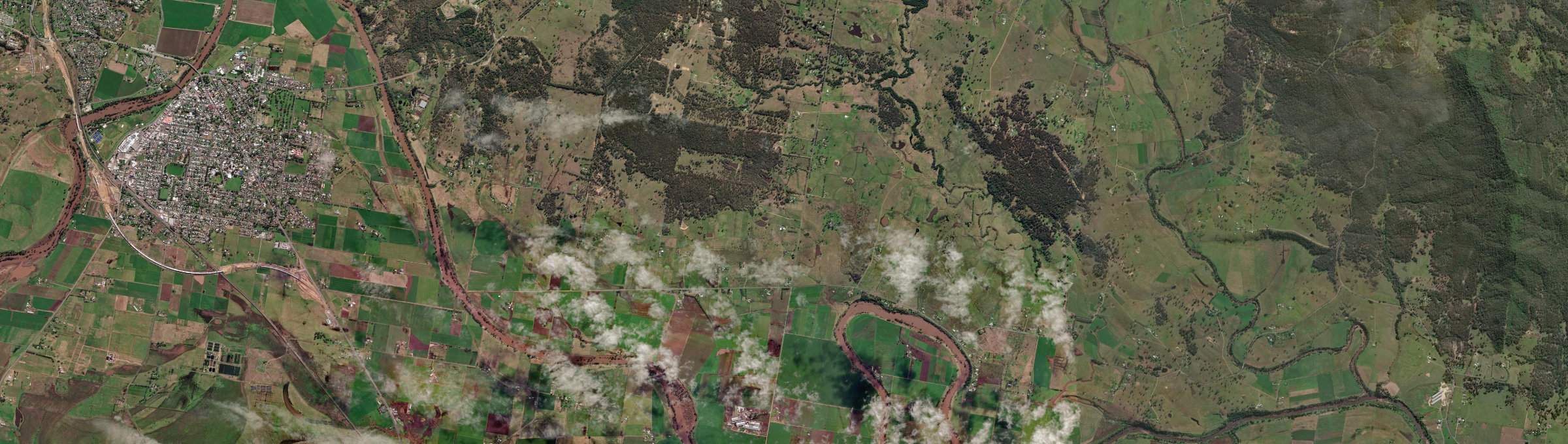 Aerial view of Roughit, NSW