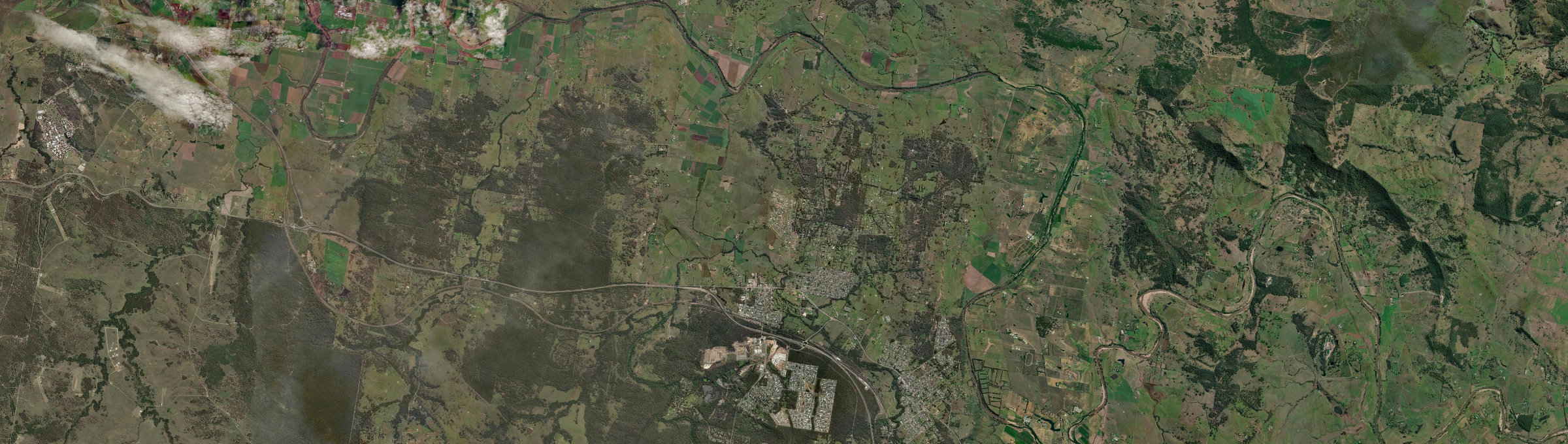 Aerial view of Branxton, NSW