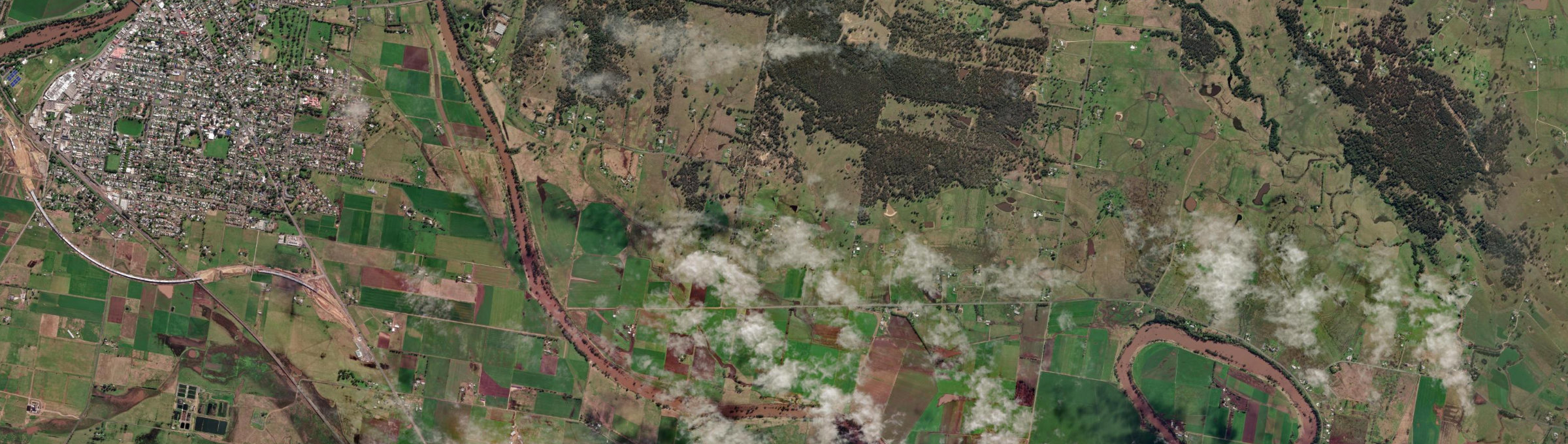 Aerial view of Big Ridge, NSW