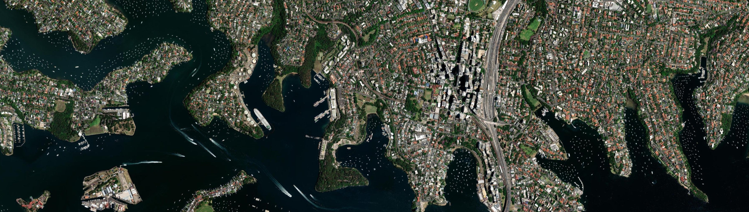 Aerial view of Waverton, NSW