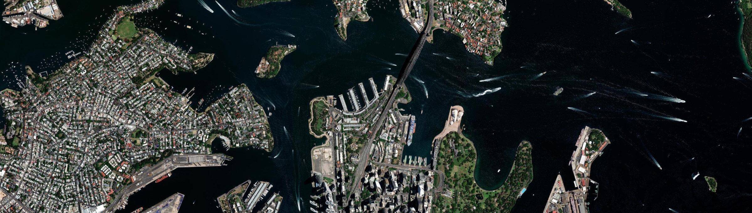 Aerial view of Dawes Point, NSW